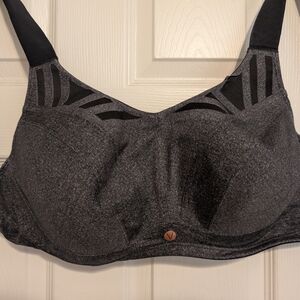 Black Full Coverage Intimates Bra with Wide Straps